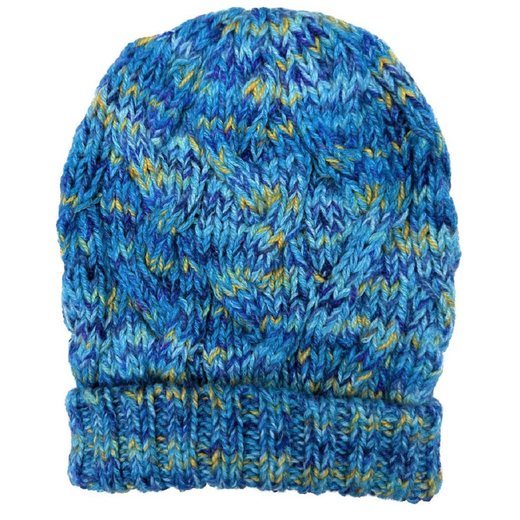 Alpaca Hat -Hand Knitted Hand Dyed Beanie (HT342)