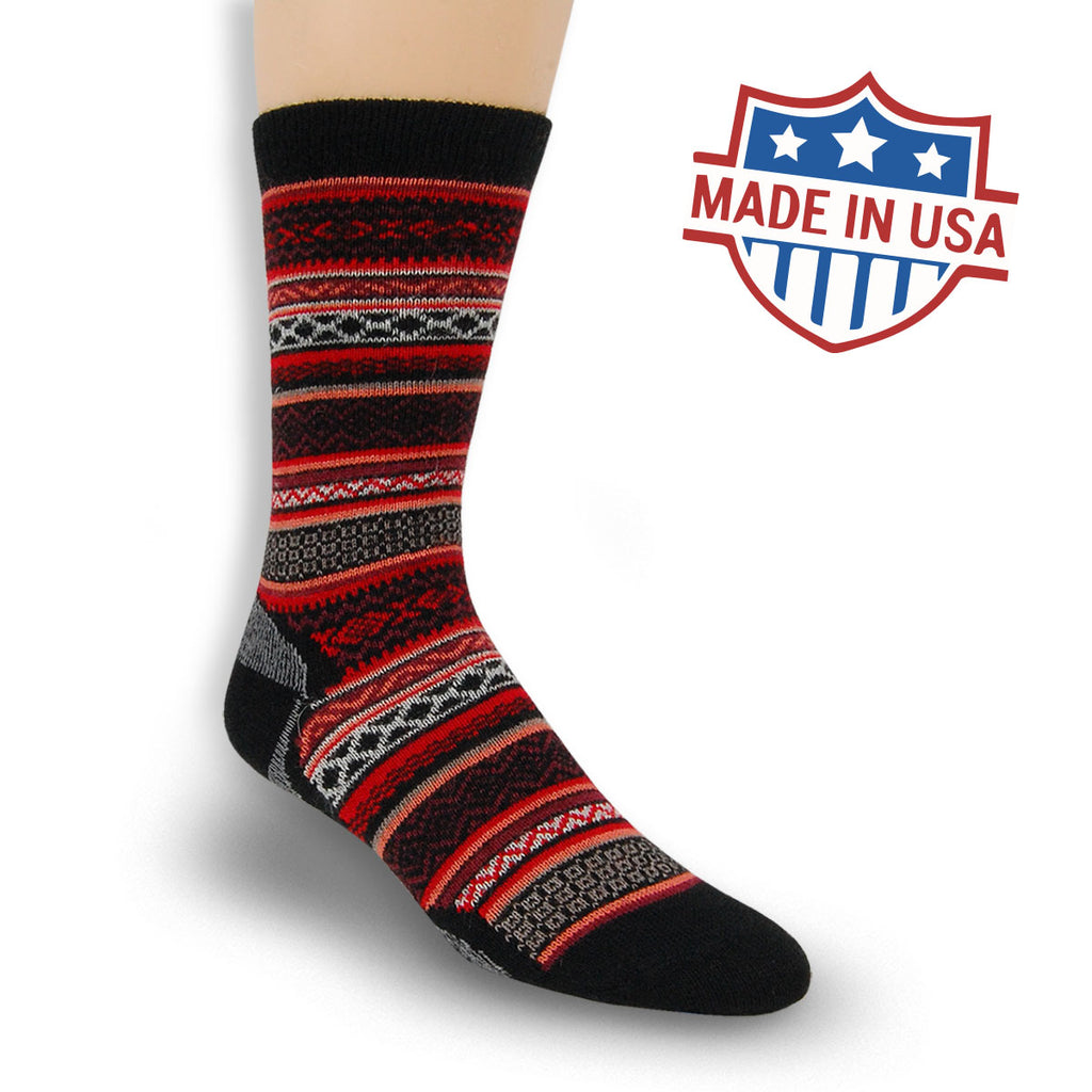 Alpaca, Alpaca Socks, Dress Socks, Alpaca Blend Crew Sock with Gray Stripes (LC213), Alpaca Products, Hypoallergenic, Apparel, Alpaca Clothing, All colors