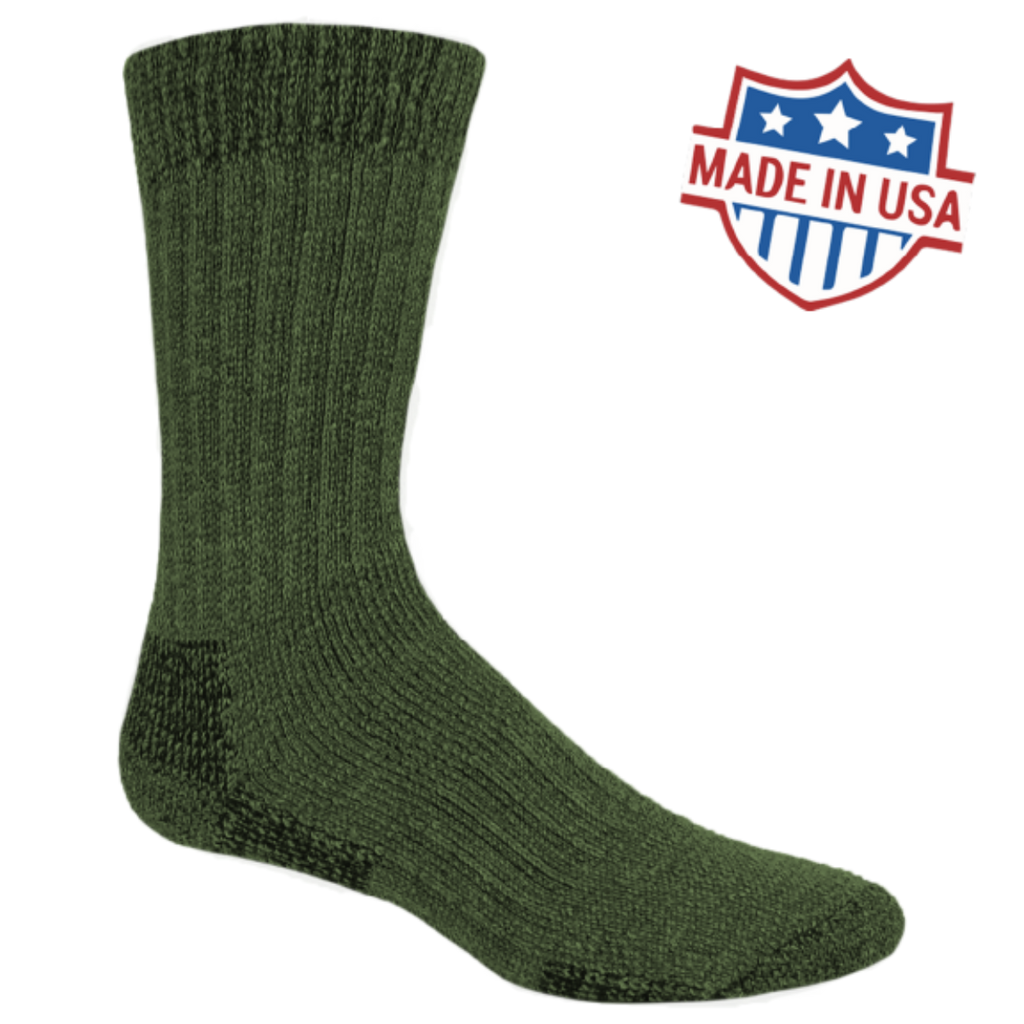 LC229 crew extra heavy sock green