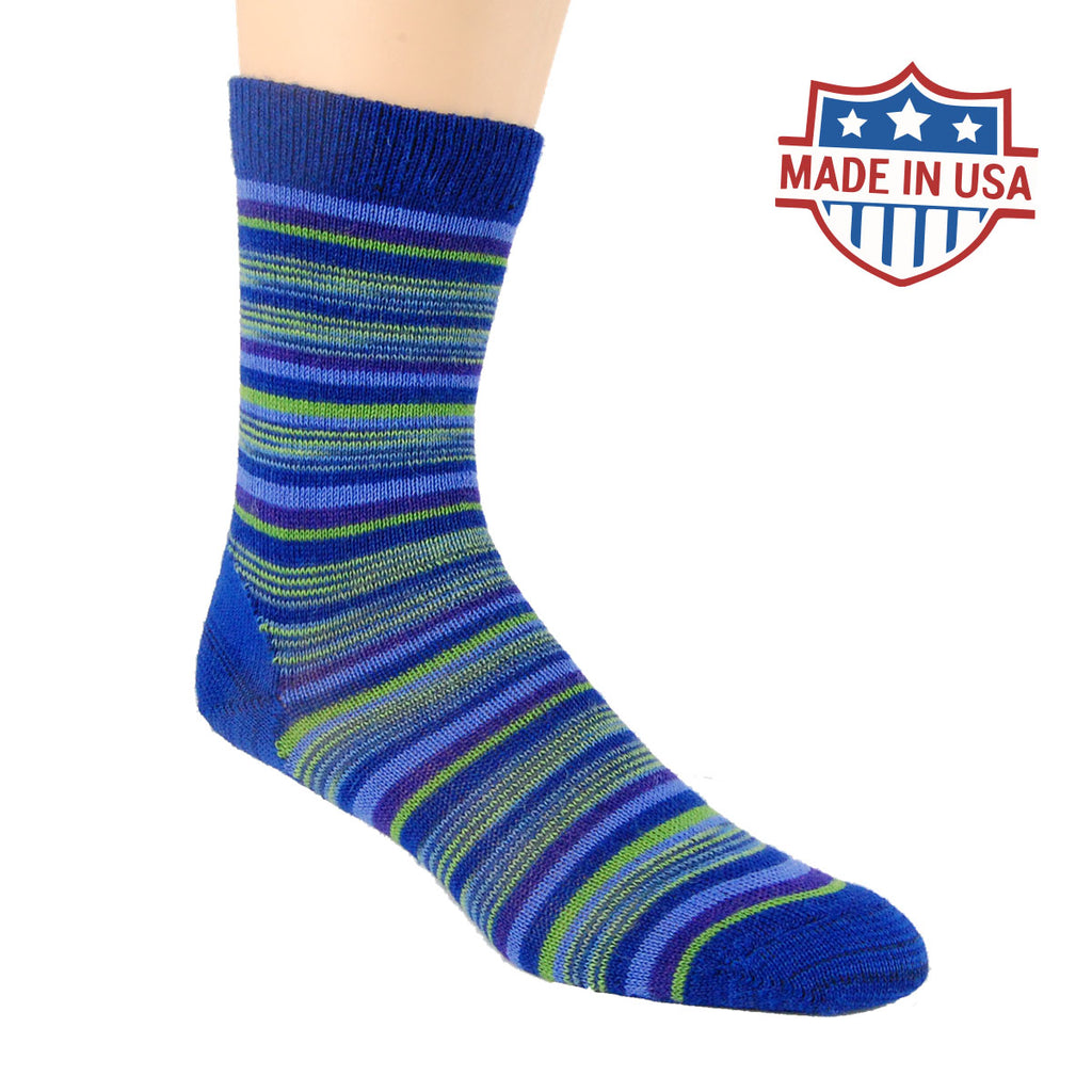 Alpaca, Alpaca Socks, Dress Socks, Alpaca Blend Crew Sock with Gray Stripes (LC213), Alpaca Products, Hypoallergenic, Apparel, Alpaca Clothing, All colors