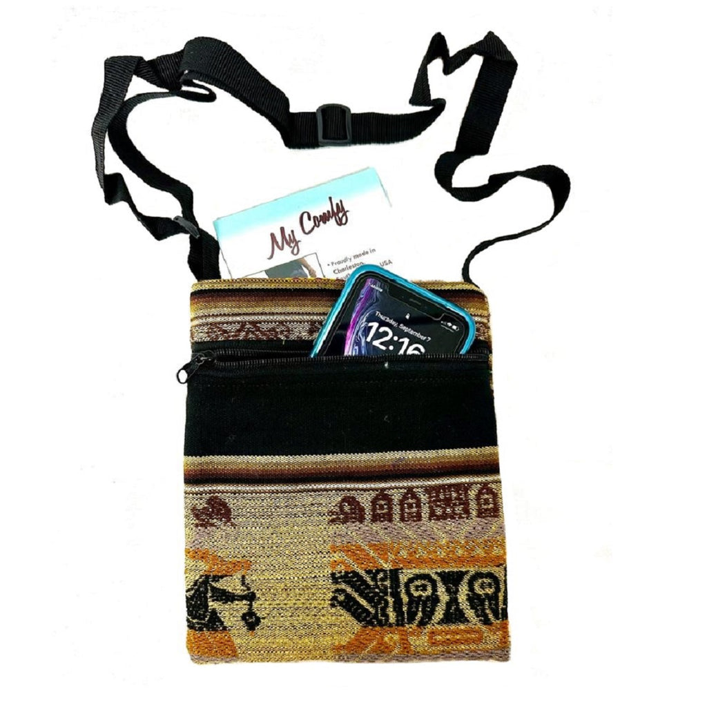 Alpaca Bags - Large Multipurpose Crossbody Handbag, Acrylic (MP105)