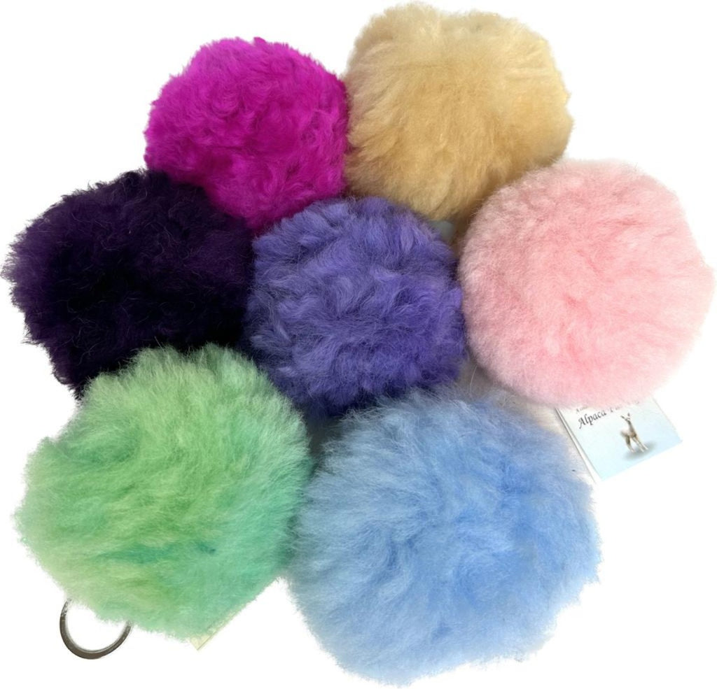Alpaca Fur Keychain- Alpaca Fur Ball (KEY-BALL)