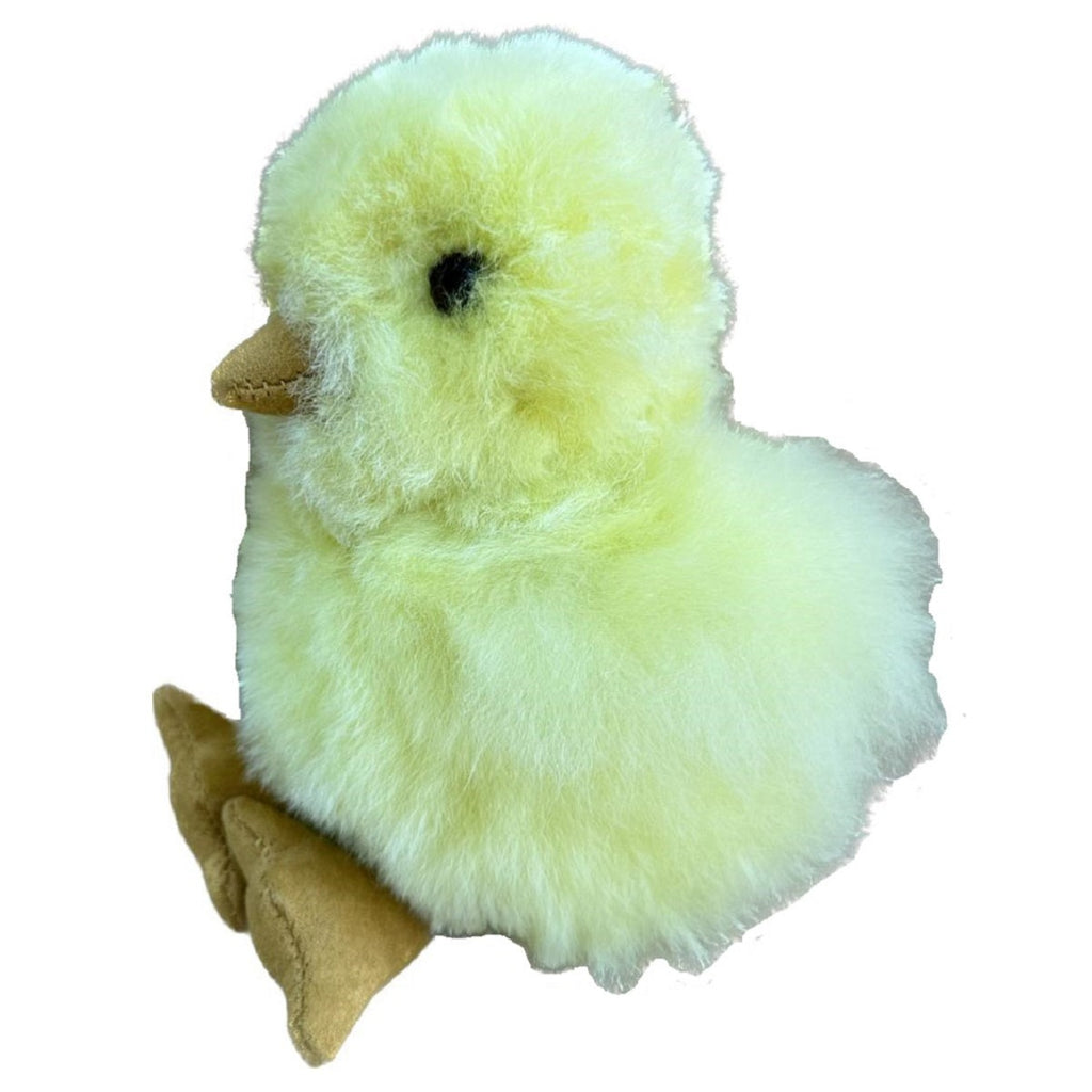 Alpaca Fur Figure - Chickee 9 inches (AFCHIC) yellow