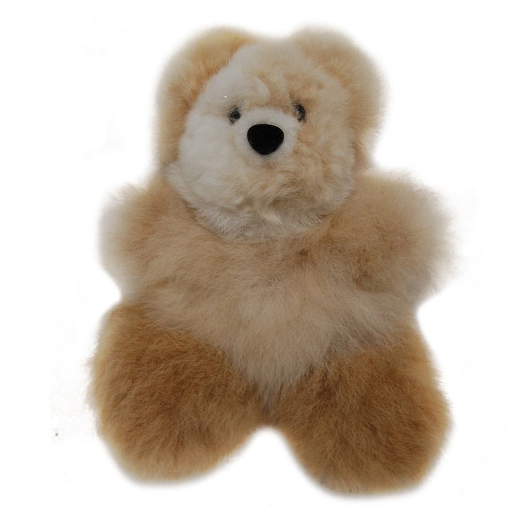 Alpaca Fur Figure - Teddy Bear- 6 inches (AFTB06) naturals