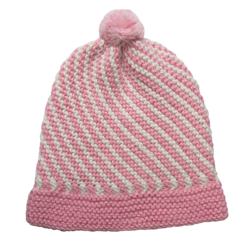 Alpaca, Alpaca Hats, Diagonal Stripe Baby Hat (BBH216), Alpaca Products, Hypoallergenic, Apparel, Alpaca Clothing