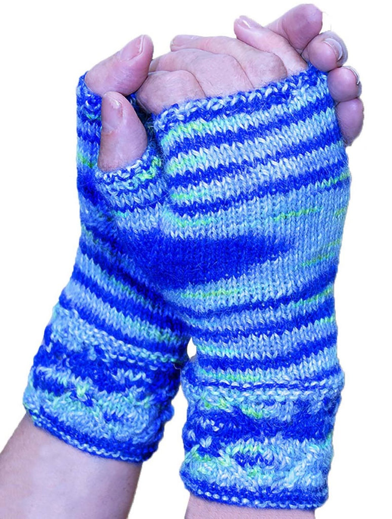 Alpaca, Alpaca Gloves, Baby Alpaca Fleece, Hand-Dyed Hand-Knitted Fingerless Gloves (CAL262), Alpaca Products, Hypoallergenic, Apparel, Alpaca Clothing