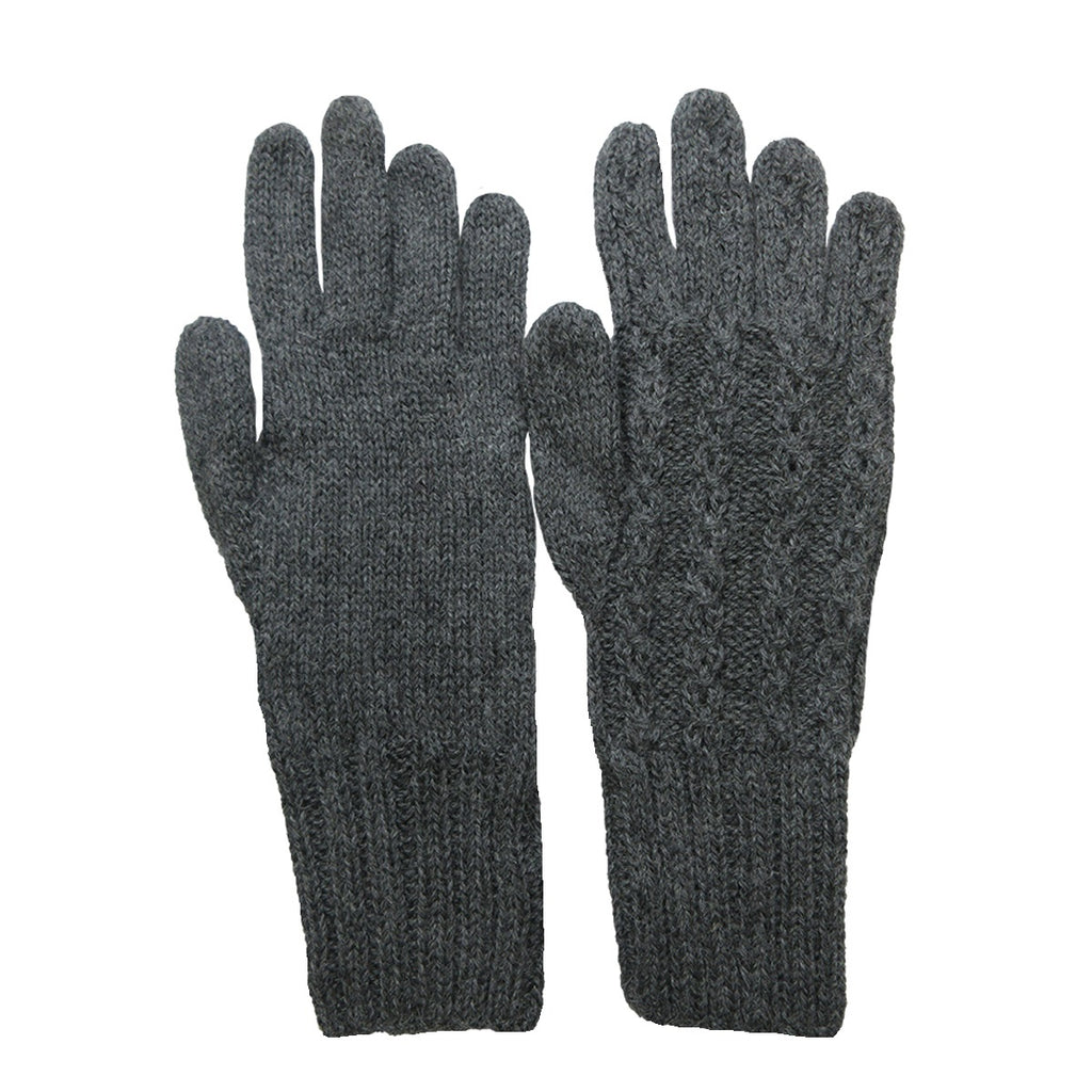 Alpaca, Alpaca Gloves, Baby Alpaca Fleece Hand-knitted Braided stitch Gloves (ELI265), Alpaca Products, Hypoallergenic, Apparel, Alpaca Clothing