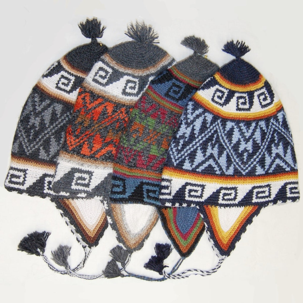 Alpaca, Alpaca Hat, Hand Crocheted Alpaca Yarn Adult Chullo Hat (HT332), Alpaca Products, Hypoallergenic, Apparel, Alpaca Clothing