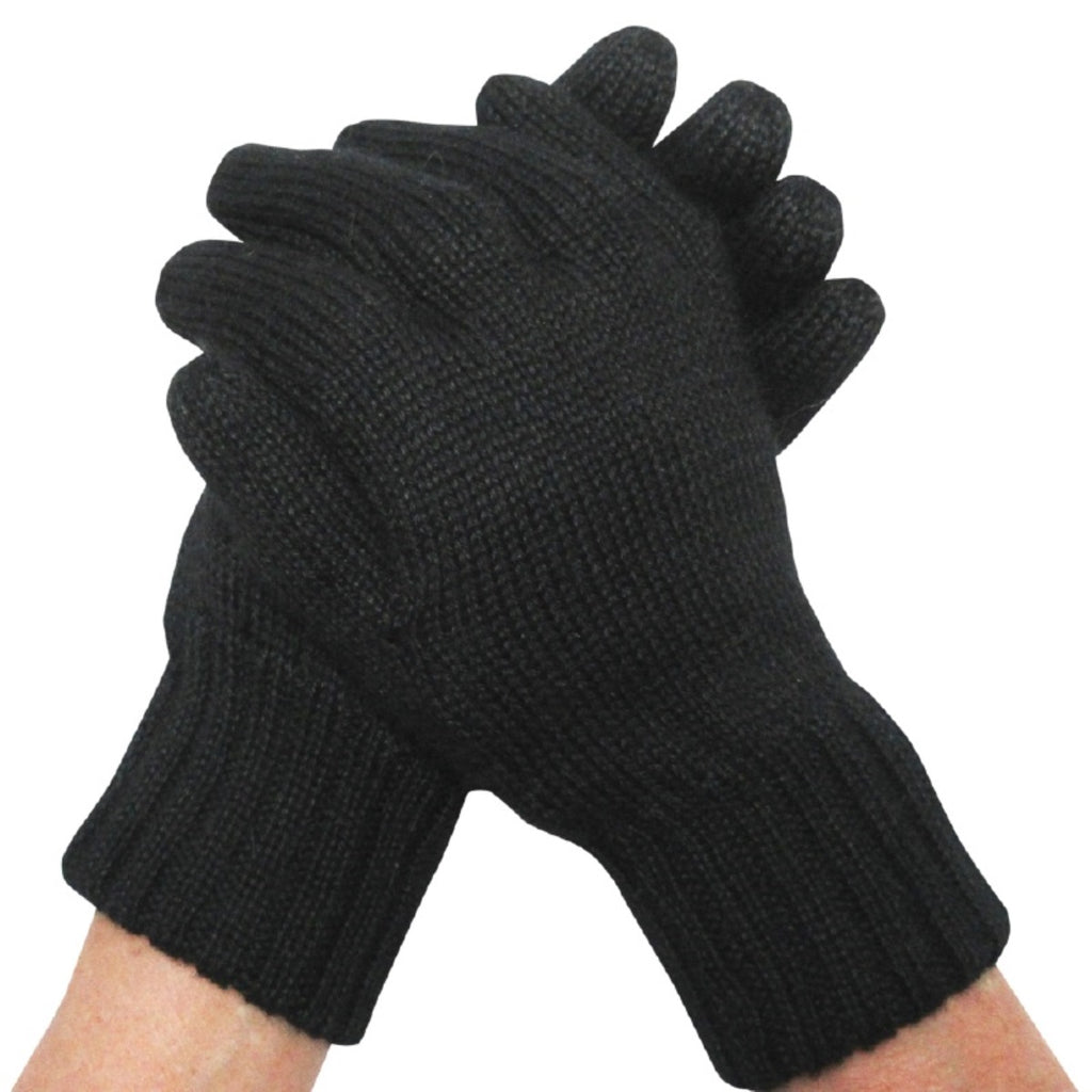Alpaca, Alpaca Gloves, Reversible Gloves, Alpaca Blend Winter Gloves, Black (MOI301), Alpaca Products, Hypoallergenic, Apparel, Alpaca Clothing