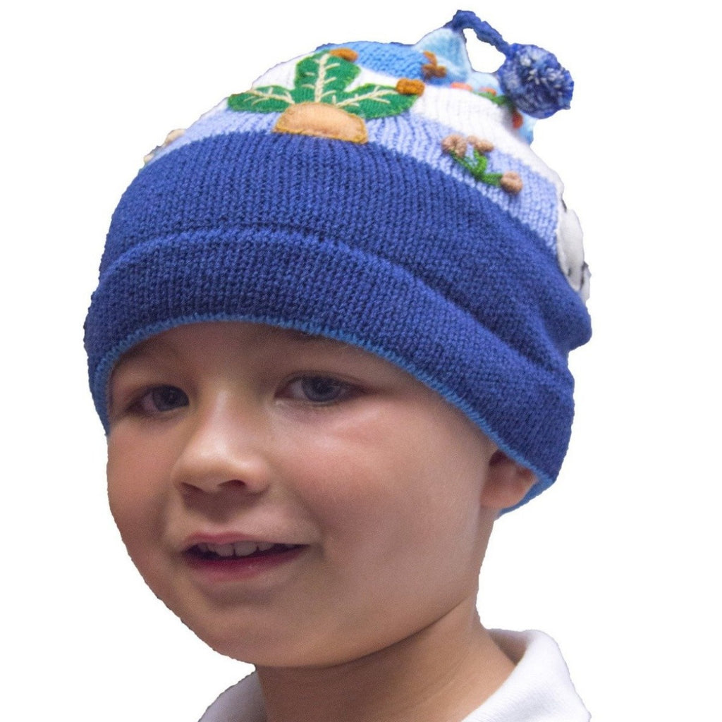 Alpaca, Alpaca Hat, Hand Embroidered Children's Hats- Assorted (CHT318), Alpaca Products, Hypoallergenic, Apparel, Alpaca Clothing
